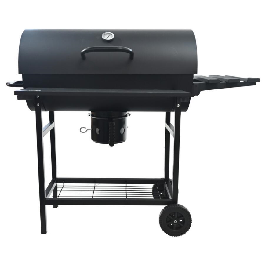 Barbacoa de carbón negra