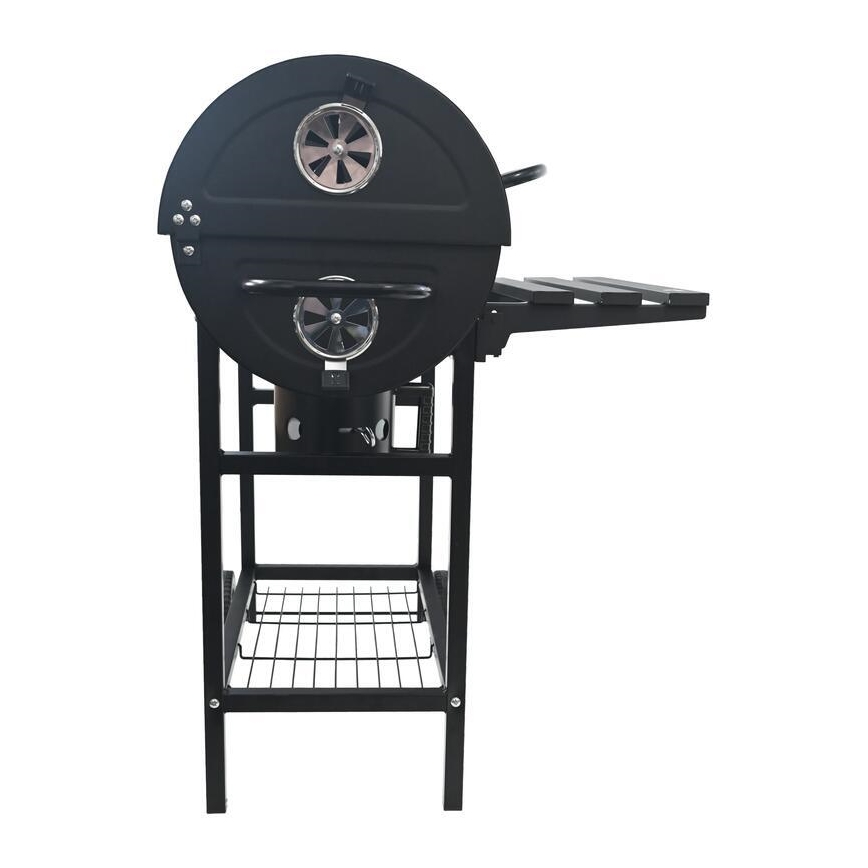 Barbacoa de carbón negra