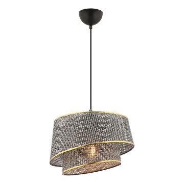 BARETTE Lámpara Colgante 1xE27/60W/230V Gris/Dorado