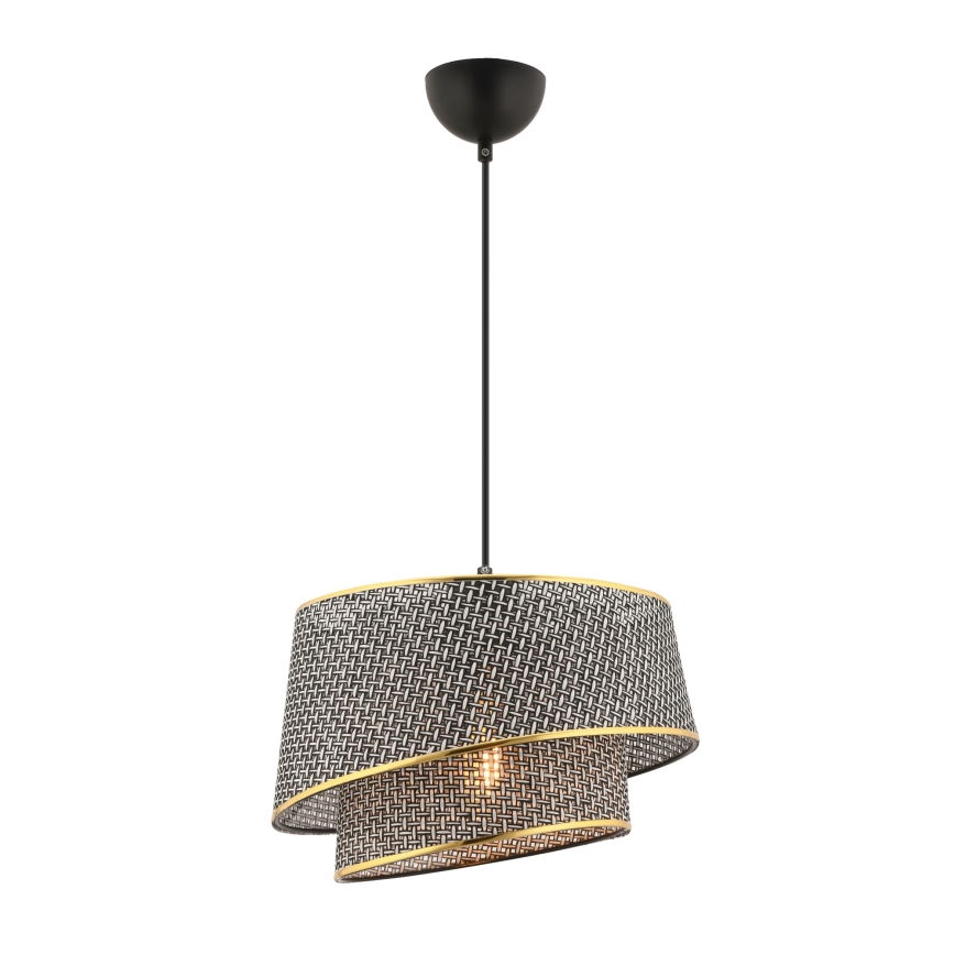 BARETTE Lámpara Colgante 1xE27/60W/230V Gris/Dorado