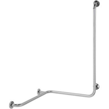 Barra de apoyo para ducha 58x118 cm acero inoxidable/plateado
