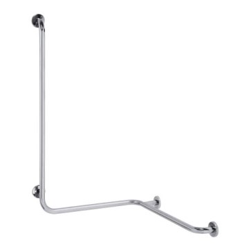 Barra de apoyo para ducha 66x118 cm acero inoxidable/plateado