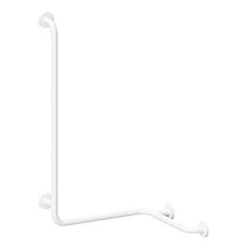 Barra de apoyo para ducha 66x118 cm blanca