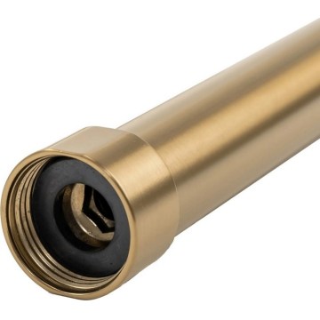 Barra de extensión de 51,5 cm para conjunto de ducha/bañera, acabado oro cepillado