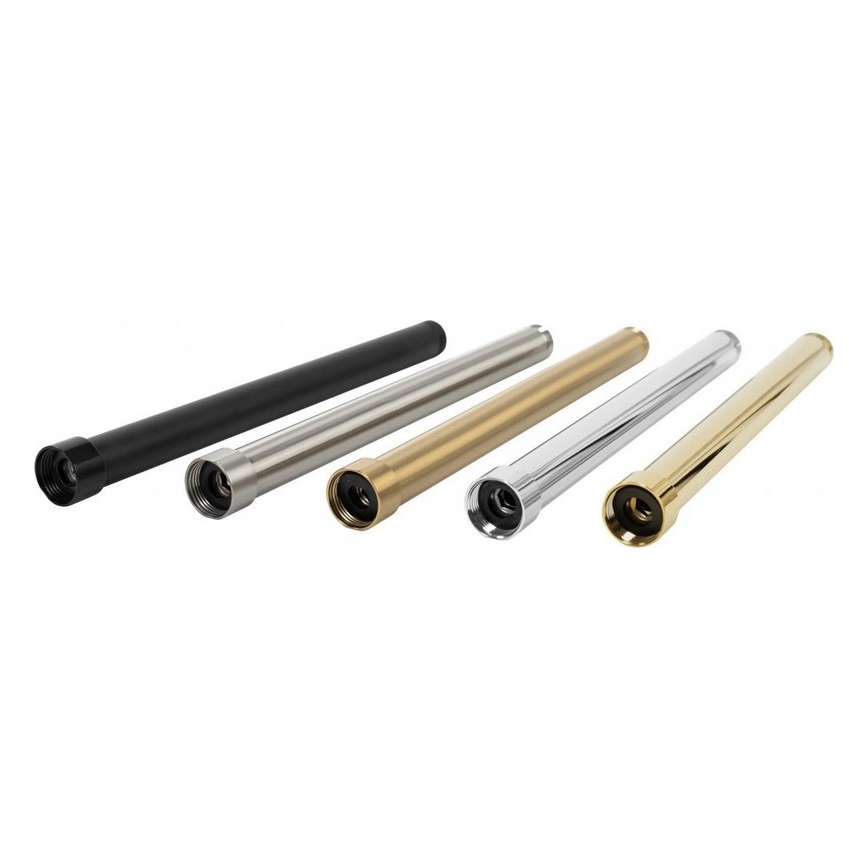 Barra de extensión de 51,5 cm para conjunto de ducha/bañera, acabado oro cepillado