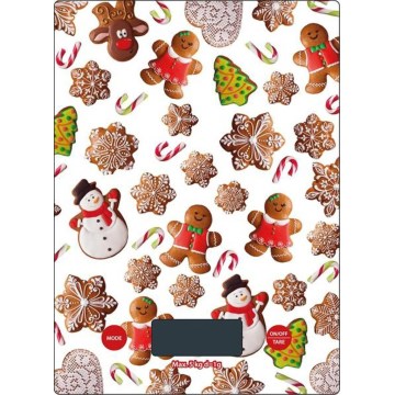 Báscula de cocina digital TORO 1xCR2032 — diseño de galletas de jengibre