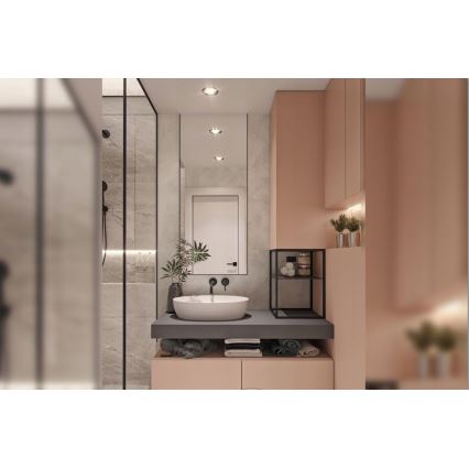 BAT-B0969 - Grifo de lavabo para instalación empotrada LUNGO negro mate