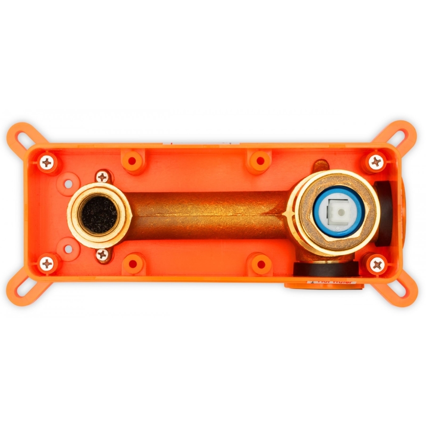 BAT-B0969 - Grifo de lavabo para instalación empotrada LUNGO negro mate