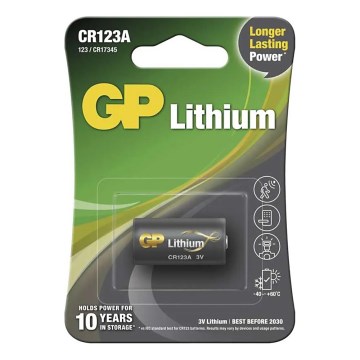 Batería de litio CR123A GP LITHIUM 3V/1400 mAh