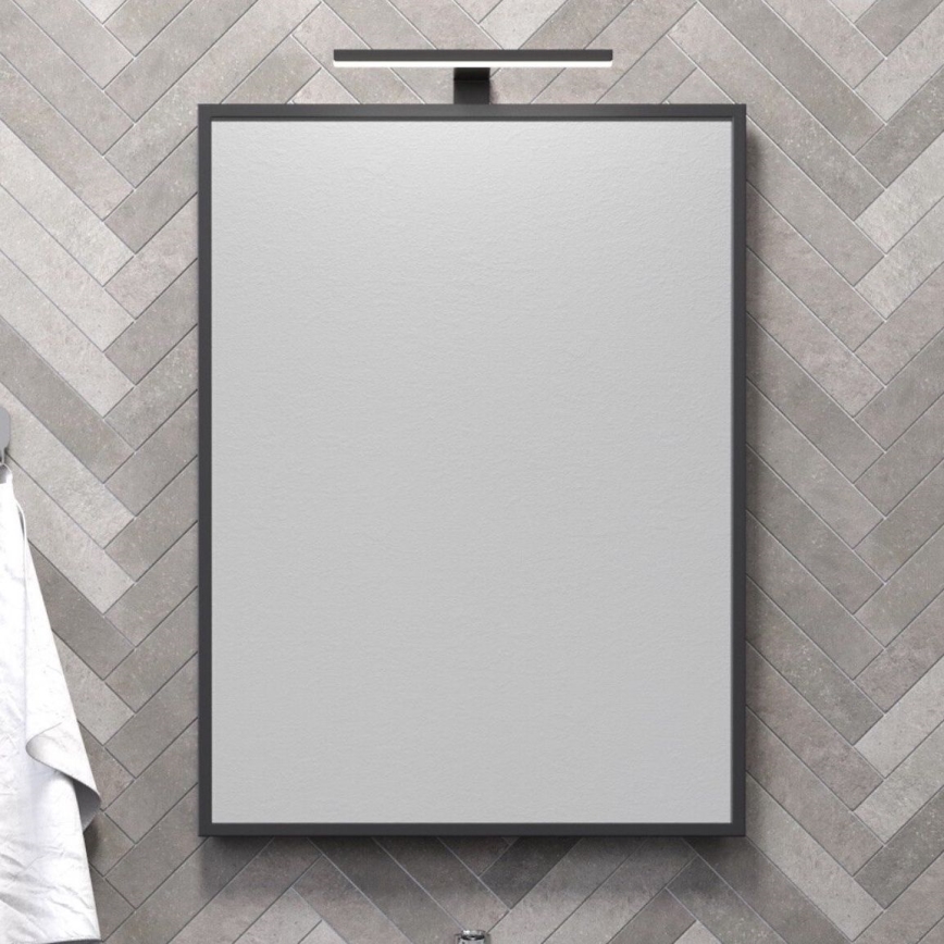 BATH DELUXE 01-060-05-02-00 - Espejo de baño BORGSTED 60x80 cm negro