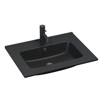 BATH DELUXE 06-060-27-02-00 - Lavabo empotrado LILLESNAD 61x46 cm cerámica/negro