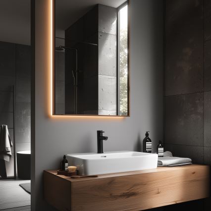 BATH DELUXE 28-017-03-02-02 - Grifo de lavabo RINGSTED 17,8 cm mate negro