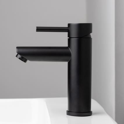 BATH DELUXE 28-017-03-02-02 - Grifo de lavabo RINGSTED 17,8 cm mate negro