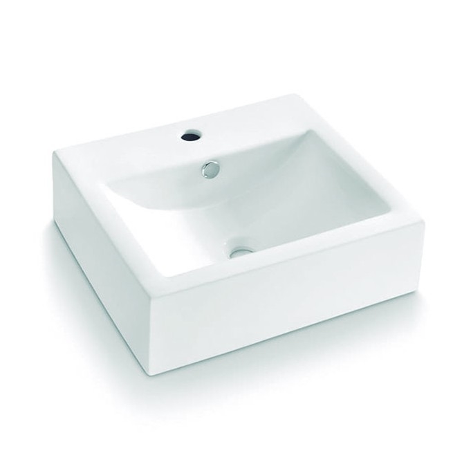 Bathco 0010 - Lavabo para encimera BOLONIA 51x45,5 cm porcelana/blanco