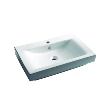 Bathco 0023 - Lavabo encastrado MANCHESTER 70x45 cm porcelana/blanco