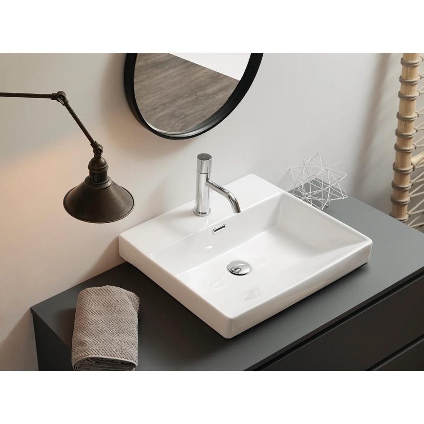 Bathco 0062 - Lavabo empotrado FUNCHAL 55x45 cm porcelana/blanco