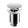 Bathco 0212 - Desagüe para lavabo sin rebosadero CLICK-CLACK Ø 6 cm cromo brillante