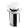 Bathco 0212PR - Desagüe para lavabo sin rebosadero CLICK-CLACK, Ø 6 cm, blanco brillante