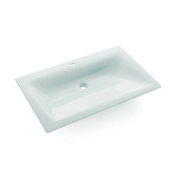 Bathco 0507 - Lavabo encastrado MONACO 60x50 cm resina/blanco