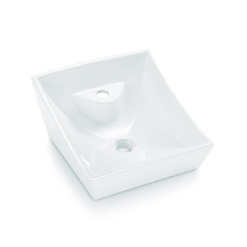 Bathco 4002 - Lavabo sobre encimera SORIA 40x41 cm porcelana/blanco