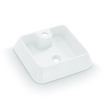Bathco 4003 - Lavabo para encimera GALICIA 40x40 cm porcelana/blanco