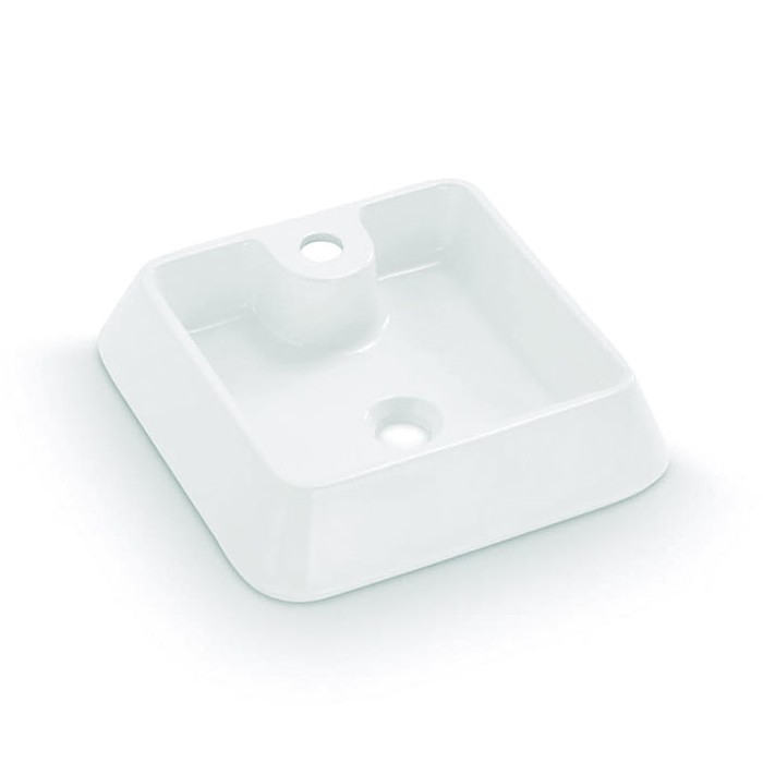 Bathco 4003 - Lavabo para encimera GALICIA 40x40 cm porcelana/blanco
