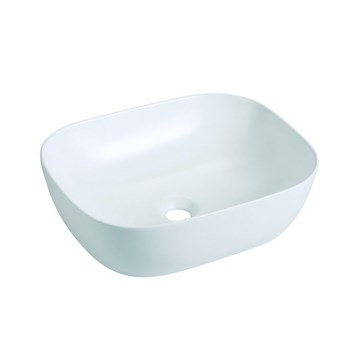 Bathco 4072 - Lavabo sobre encimera OLEA 49x40 cm porcelana/blanco