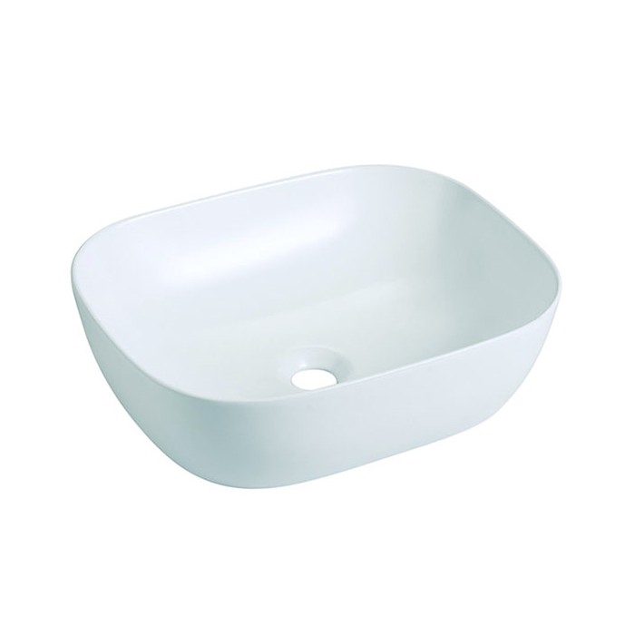 Bathco 4072 - Lavabo sobre encimera OLEA 49x40 cm porcelana/blanco