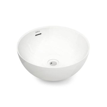 Bathco 4131 - Lavabo sobre encimera BARI Ø 37 cm porcelana/blanco