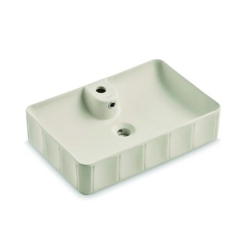 Bathco 4161 - Lavabo sobre encimera CIRCUS 61 x 40,5 cm porcelana/beige