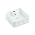 Bathco 4163 - Lavabo sobre encimera CIRCUS 40x40 cm porcelana/blanco