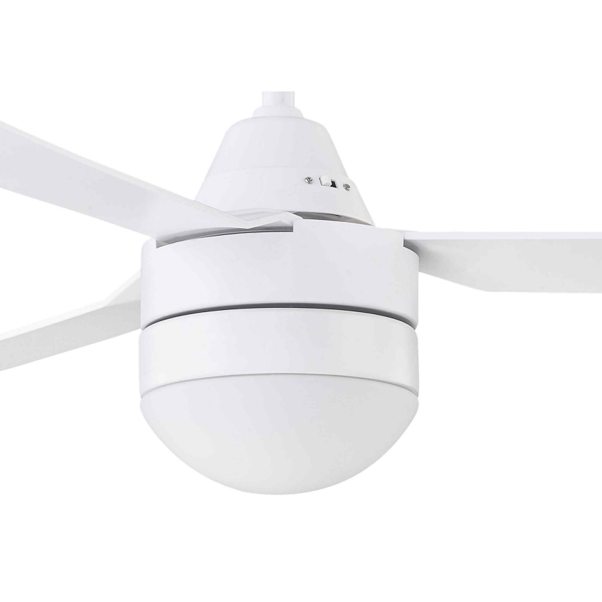 BAYSIDE 531016 - Ventilador de techo MEGARA 2xE14/15W/230V blanco + mando a distancia