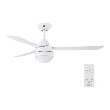 BAYSIDE 531016 - Ventilador de techo MEGARA 2xE14/15W/230V blanco + mando a distancia