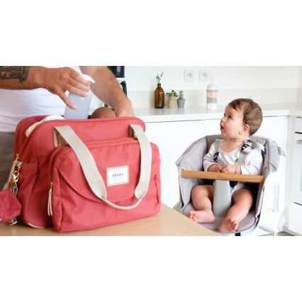 Beaba - Bolso cambiador GENEVA rojo