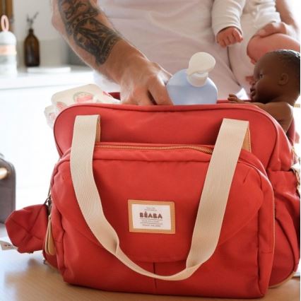 Beaba - Bolso cambiador GENEVA rojo