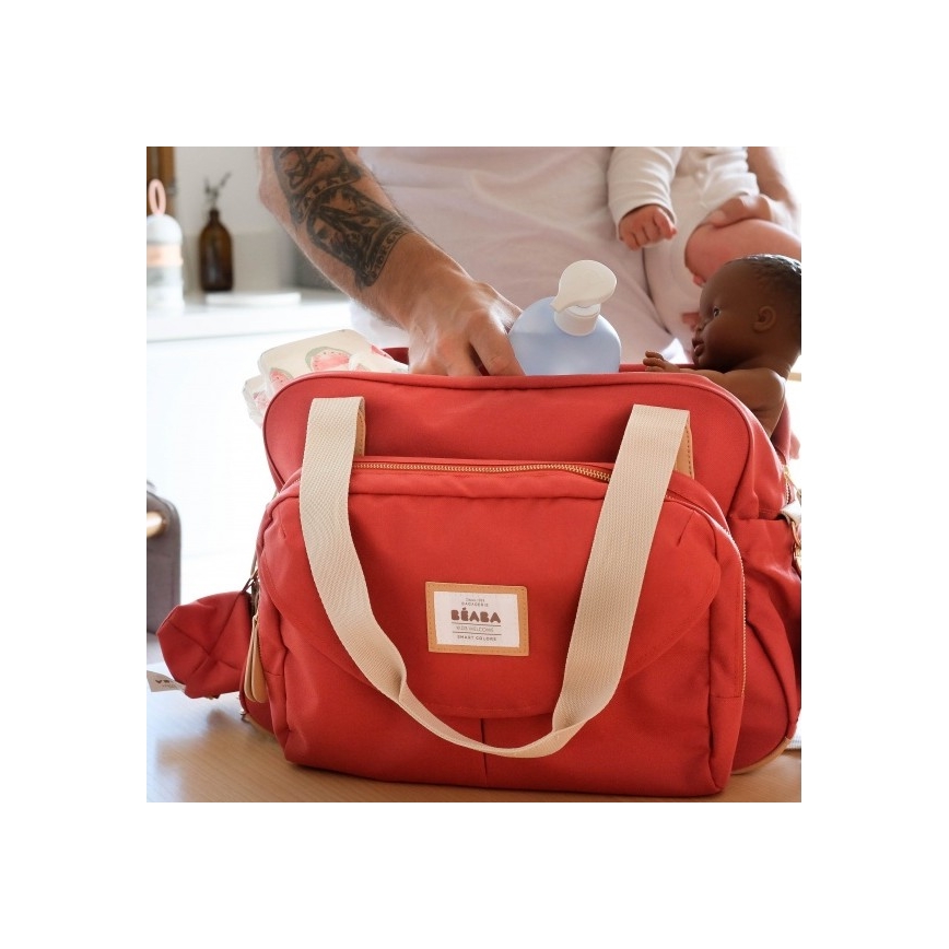 Beaba - Bolso cambiador GENEVA rojo