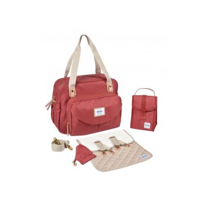 Beaba - Bolso cambiador GENEVA rojo