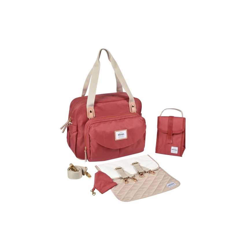 Beaba - Bolso cambiador GENEVA rojo