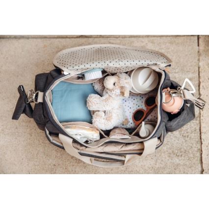 Beaba - Bolso cambiador para cochecito SYDNEY gris/beige