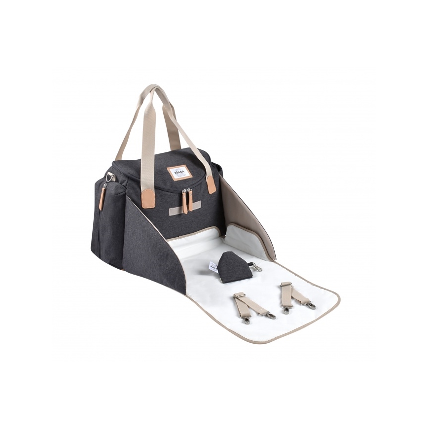 Beaba - Bolso cambiador para cochecito SYDNEY gris/beige