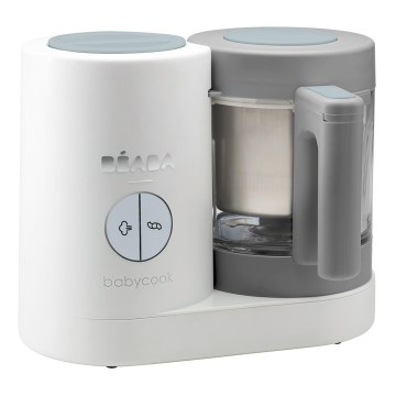 Beaba - Cocedor al vapor 2 en 1 BABYCOOK NEO blanco/gris