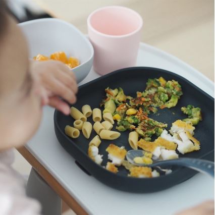 Beaba - Juego de comedor para niños Night blue 4 pzs