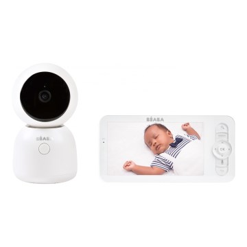 Beaba - Monitor de bebé inteligente con carga ZEN NIGHT 720p 5V 4000 mAh Wi-Fi blanco