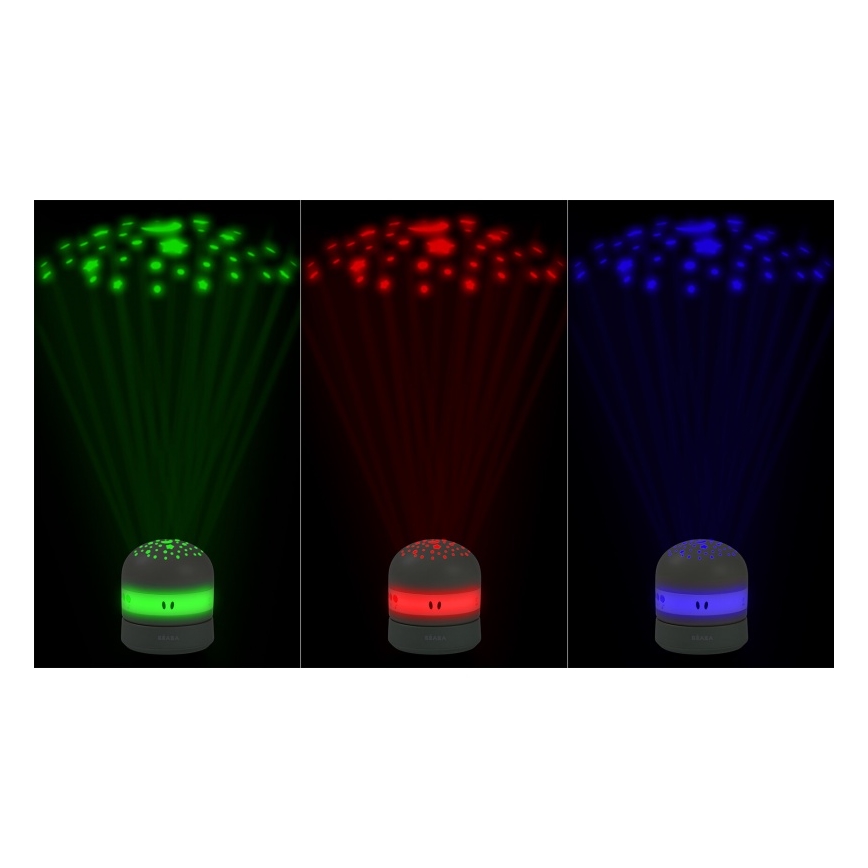 Beaba - Proyector con melodía PIXIE USB/5V 1300 mAh verde