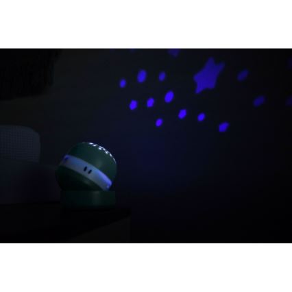 Beaba - Proyector con melodía PIXIE USB/5V 1300 mAh verde