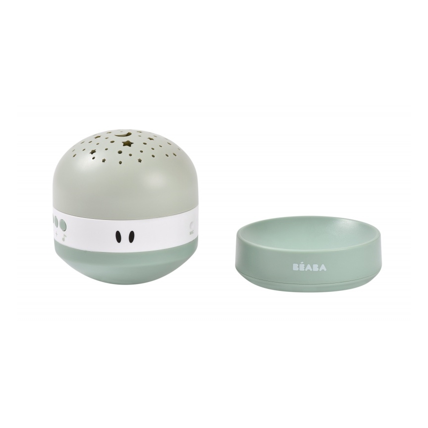 Beaba - Proyector con melodía PIXIE USB/5V 1300 mAh verde