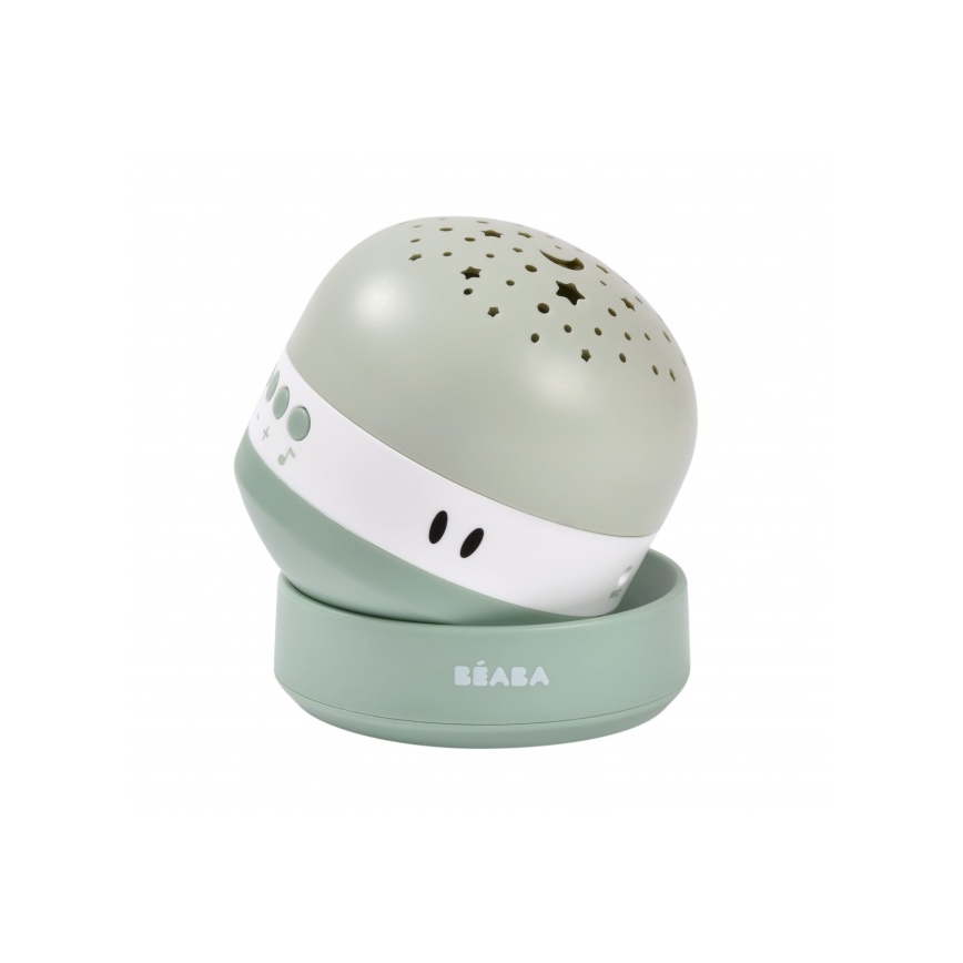 Beaba - Proyector con melodía PIXIE USB/5V 1300 mAh verde