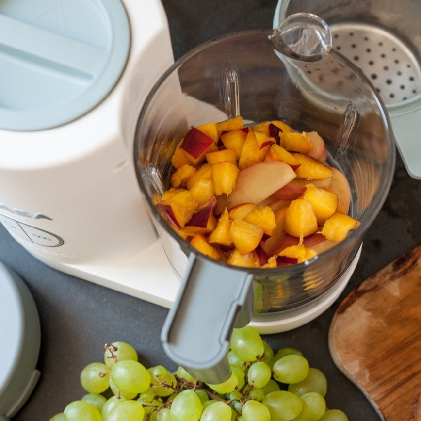 Beaba - Vaporera 2 en 1 BABYCOOK NEO verde/blanco