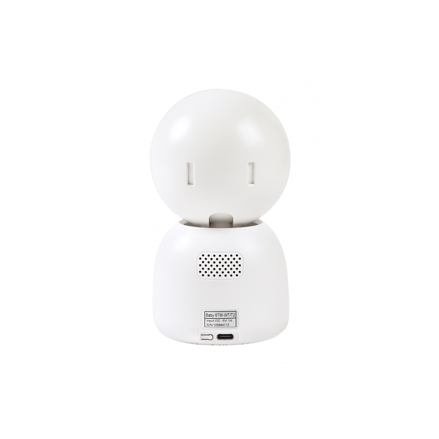 Beaba - Vigilabebés inteligente recargable con monitor ZEN NIGHT 720p 5V 4000 mAh Wi-Fi blanco