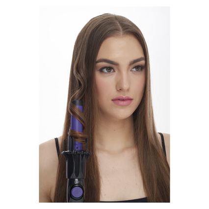 Bellissima 11307 - Rizador rotatorio para cabello RICCI&CURL 230V negro/violeta